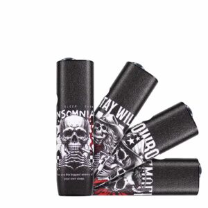 【YE VAPE】日本 IQO 適用 [ ILUMA ONE / ONE i ] 一體機 保護殼 pu皮材質 黑色骷髏頭